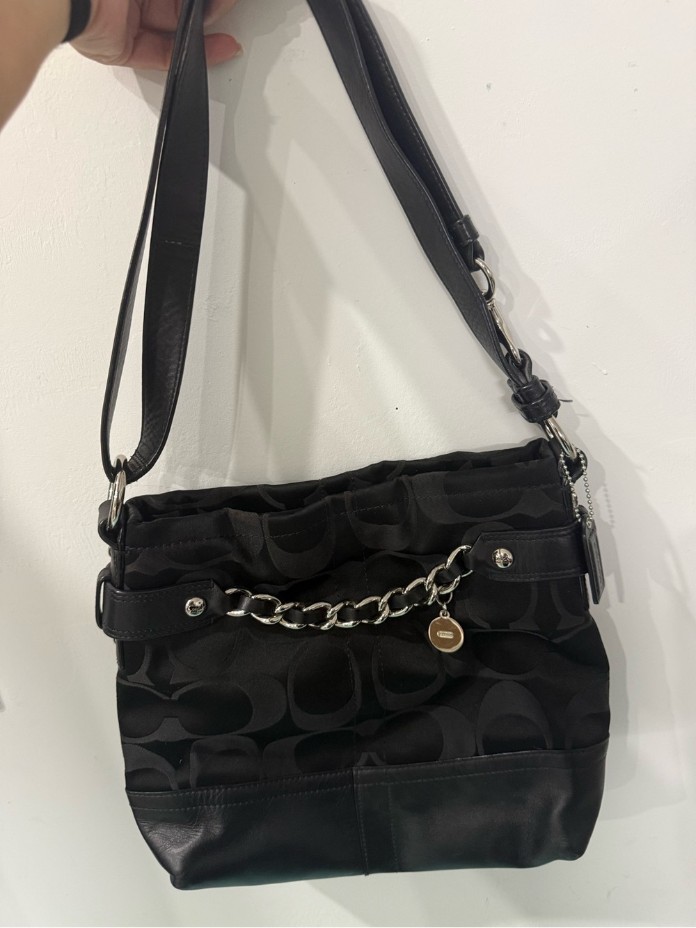 Black Coach Y2K vintage crossbody